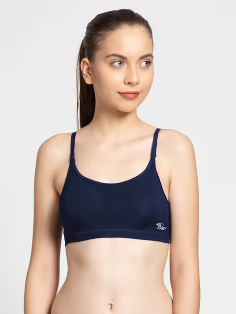 Jockey Women's Wirefree Padded Super Combed Cotton Medium Coverage Bra –  Online Shopping site in India