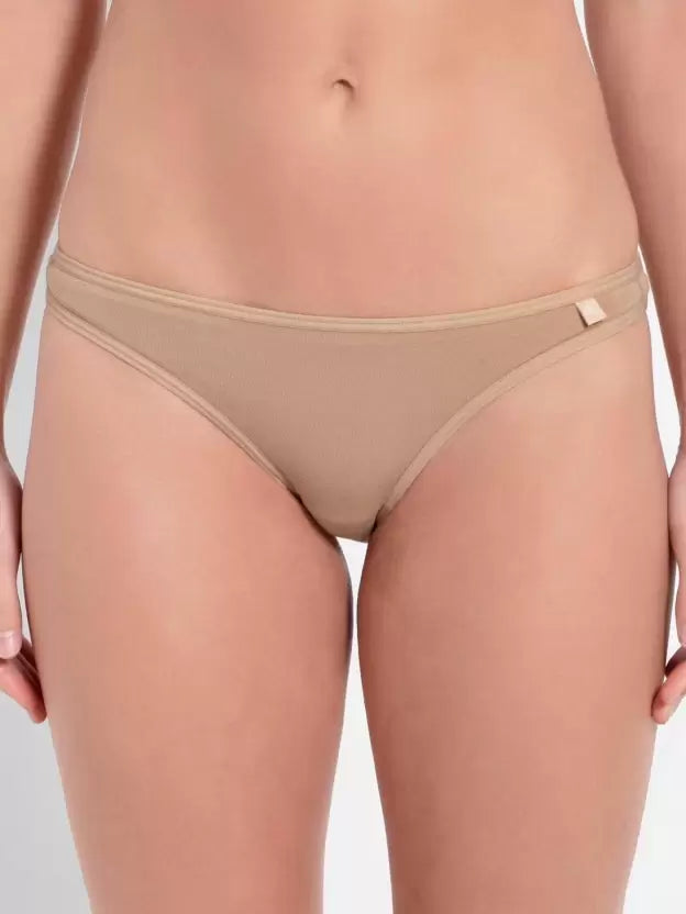 Jockey Women's Super Combed Cotton Elastane Stretch Low Waist Bikini With Concealed Waistband and StayFresh Treatment - ShopIMO