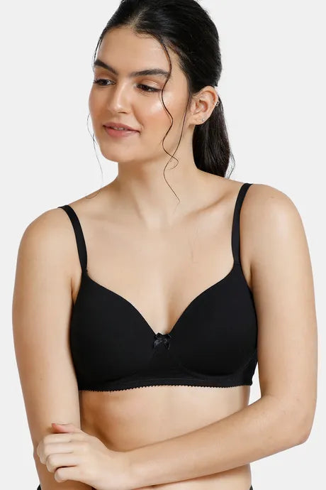 Zivame Padded Non Wired 3/4th Coverage T-Shirt Bra- ZI1137 – ShopIMO