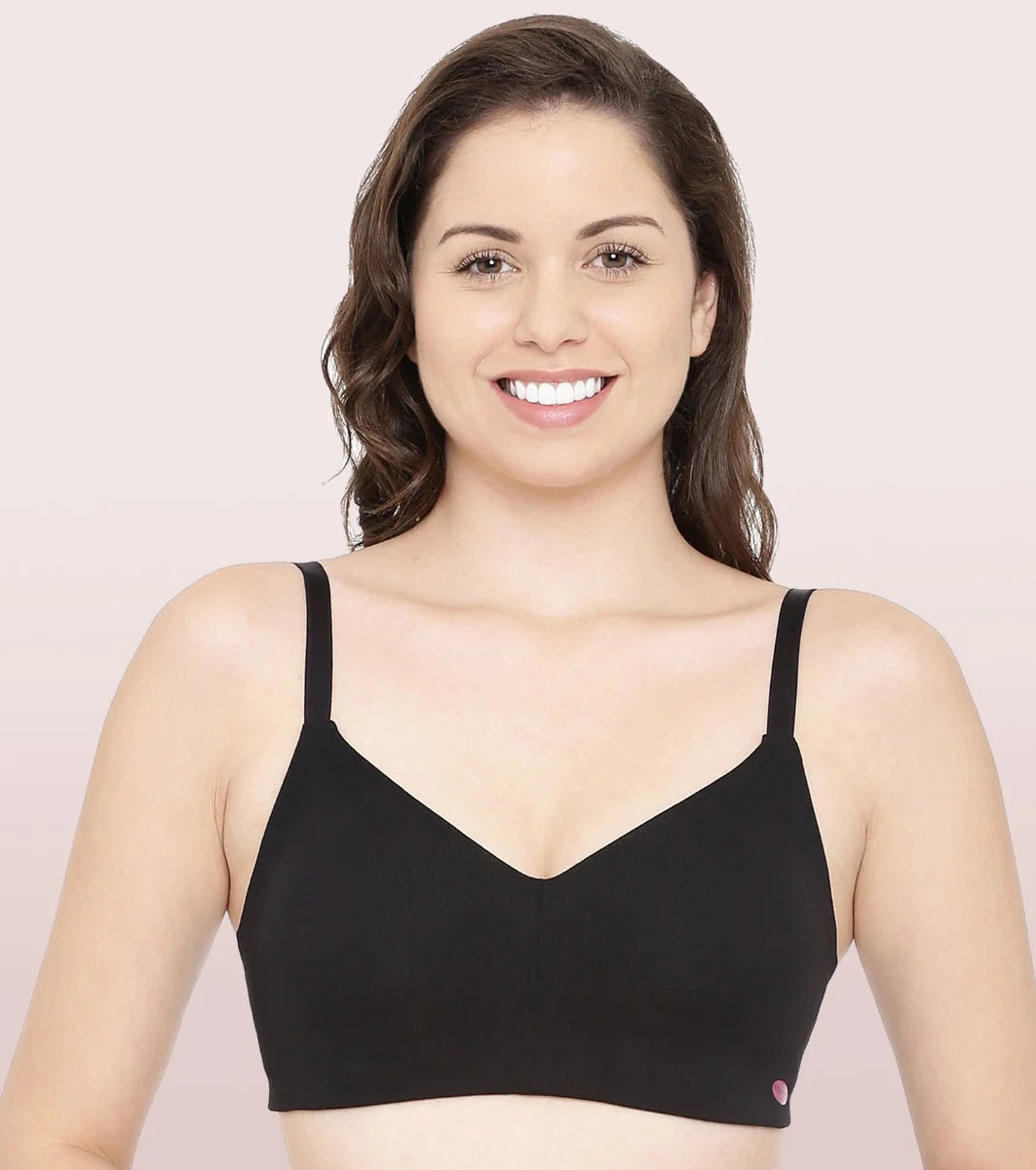 Enamor Ultra smoothening No Pitch Cotton T-Shirt Bra • Non-Padded • Wirefree •Full Coverage A027 - ShopIMO