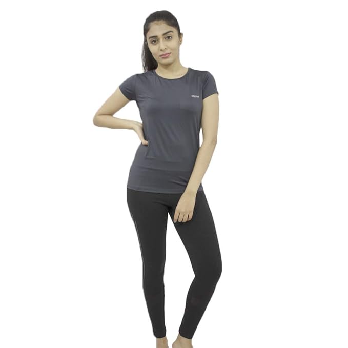 LOVABLE Women Sports Multicolor Regular Fit Solid Top - FLY TECH TEE - ShopIMO