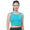 Lovable Sport Women Girls Cotton Lycra Solid Crop Top -Speed UP CHOP - ShopIMO