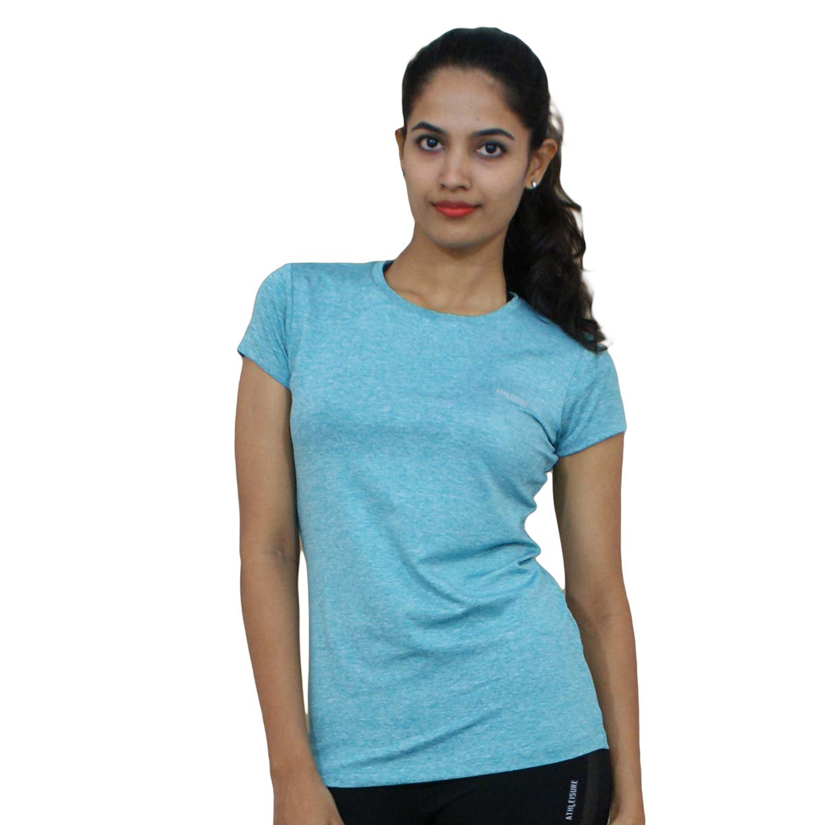 LOVABLE Women Sports Denim-NY Regular Fit Solid Top - CREW NECK TEE- ME & MY 3.0 - ShopIMO