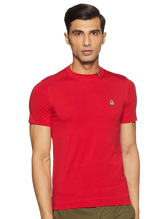 Undercolors of Benetton Men's Cotton Round Neck T-Shirt (666DI) - ShopIMO