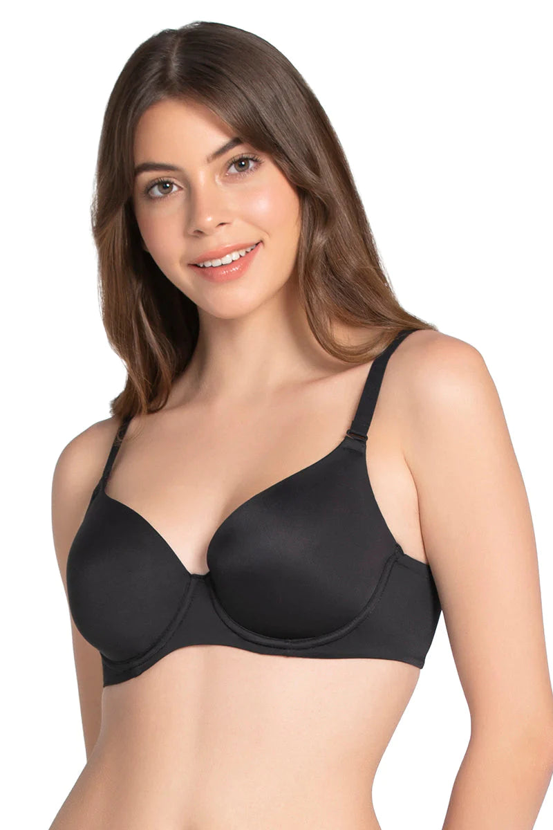 Amante Smooth Moves Padded Wired Ultimate T-Shirt Bra - Black -36B BRA10605 - ShopIMO