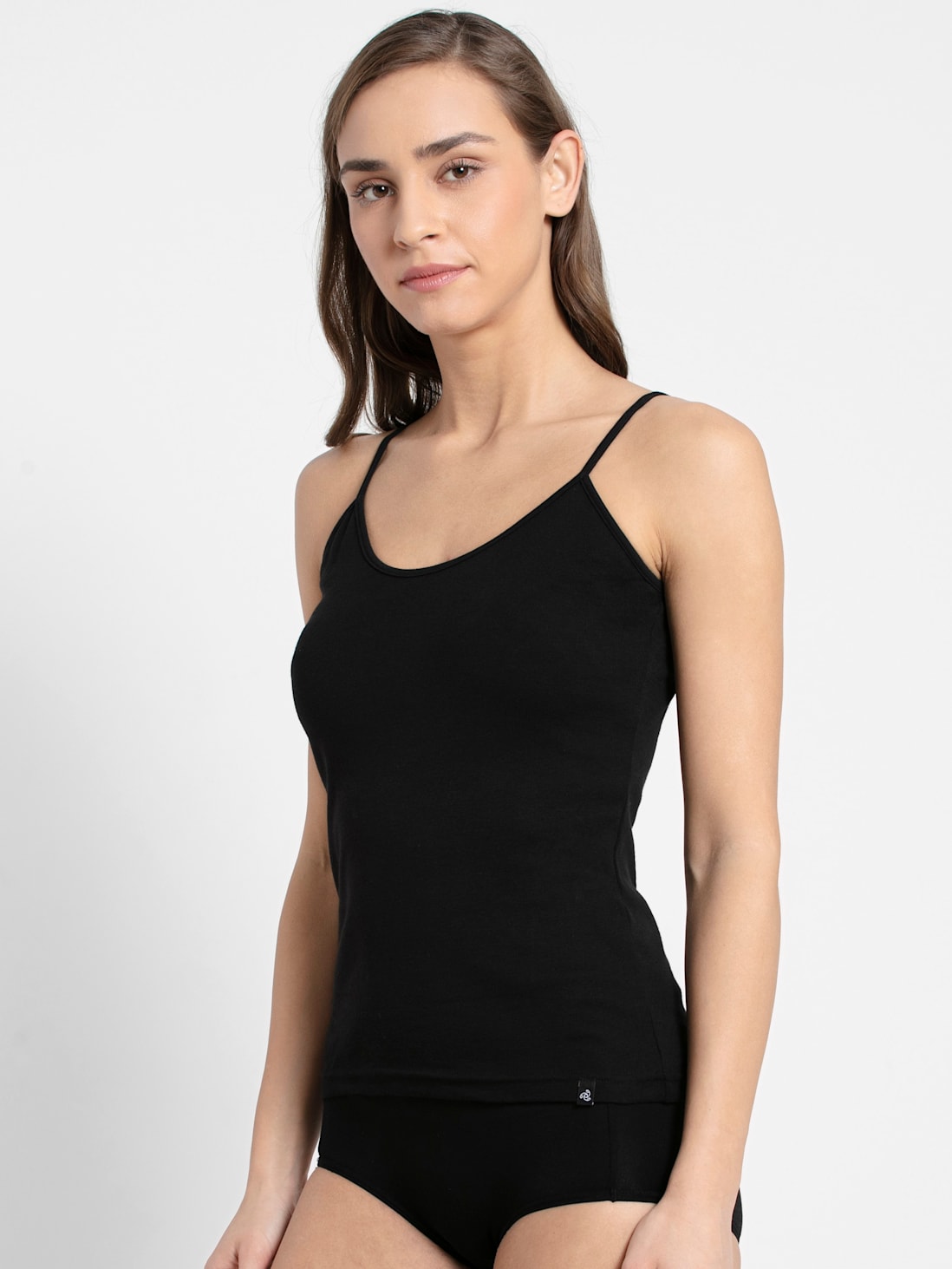 Jockey Women's Simple Comfort Super Combed Cotton Rib Camisole with Adjustable Straps and Stay Fresh Treatment- 1487 - ShopIMO