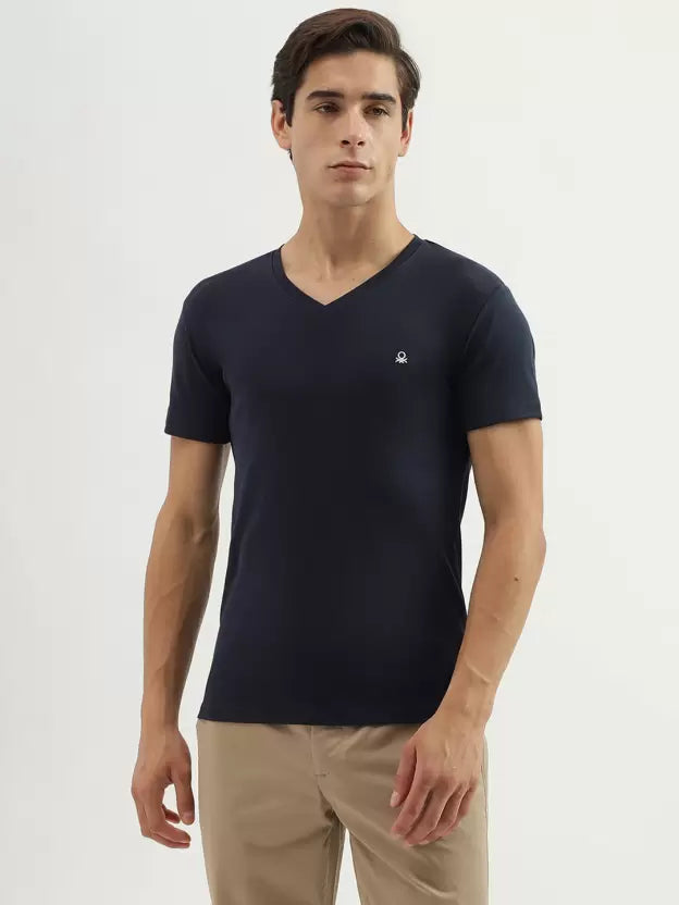 Undercolors of Benetton Men's Cotton V Neck T-Shirt - ShopIMO