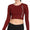 Lovable Women Girl's 1x1 Lycra Rib Full Sleeve Crop Top - Warming Up Top - ShopIMO
