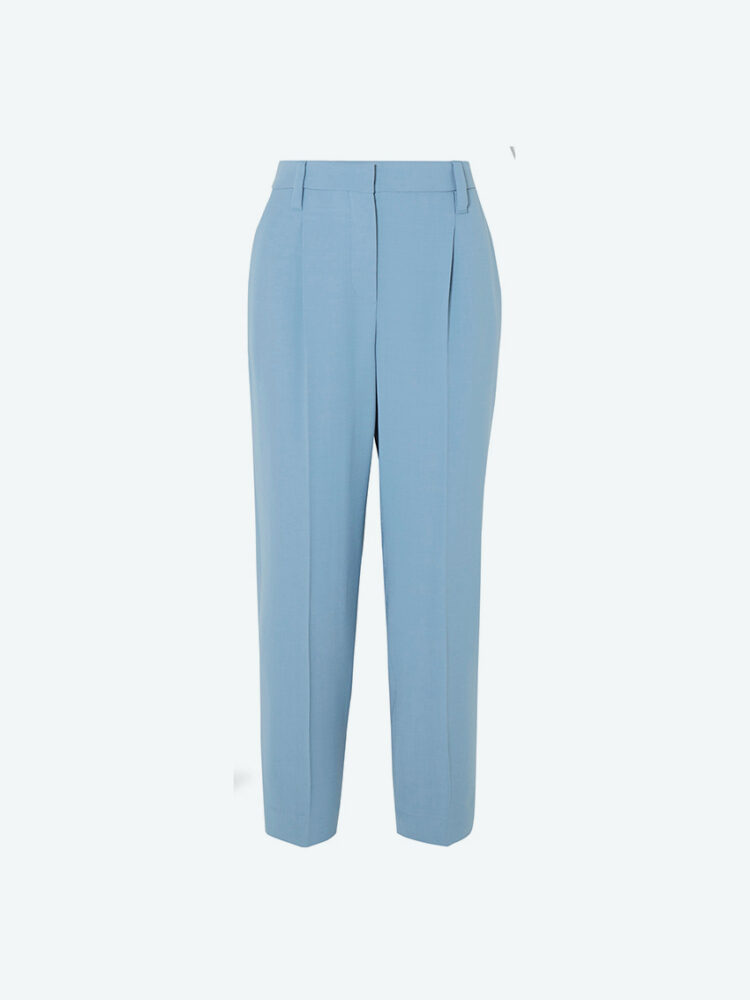Blue fabric pants