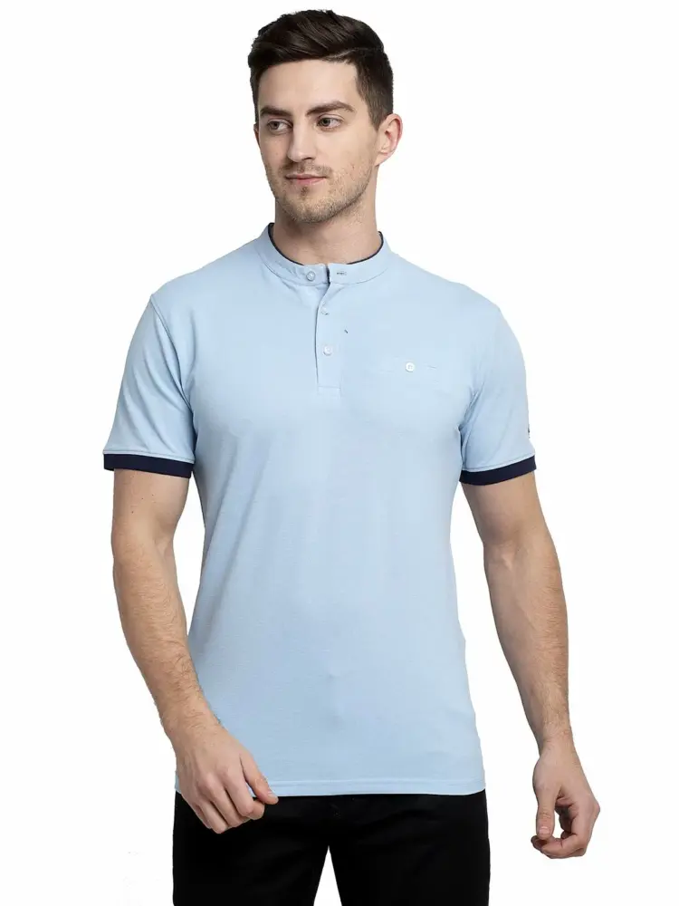 Rodamo Men Half Sleeves Tshirts/Henley T-Shirts for Men