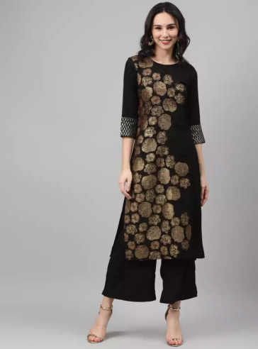 ZIYAA Women's Crepe Salwar Suit Set