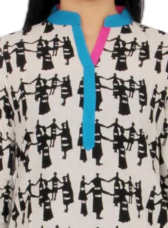 Rangmayee-Women-Printed-V-neck-Calf-Length-Kurta (4)