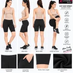 Women’s Black Athletic Short Capri – Sports & Workout Wear