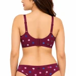 Desire Mamta Set Heart Print Bra and Panty - Bridal Wear