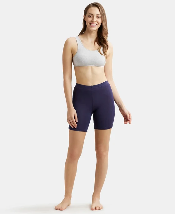 Jockey Women’s High Coverage Super Combed Cotton Elastane Stretch Shorties – 1529