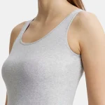Jockey Women's Super Combed Cotton Fabric InnerRib Tank Top – 1535