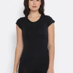 Macrowoman Women's Wonder Thermal Round Neck Short Sleeve Top - MW3562