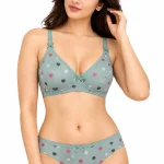 Desire Mamta Set Heart Print Bra and Panty - Bridal Wear