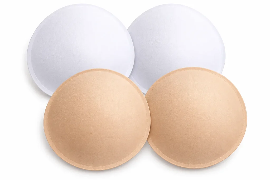 Shopimo Bra Cup Inserts for Women – Pack of 2 Pairs, White & Skin Colour, Size 34
