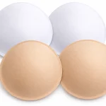 Shopimo Bra Cup Inserts for Women – Pack of 2 Pairs, White & Skin Colour, Size 34
