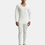 Jockey Men's Thermal Full Sleeve Vest with StayWarm Technology – Off White | #2401