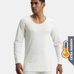 Jockey Men's Thermal Full Sleeve Vest with StayWarm Technology – Off White | #2401