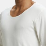 Jockey Men's Thermal Full Sleeve Vest with StayWarm Technology – Off White | #2401