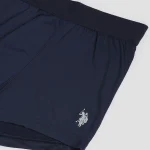 U.S. Polo Assn. AT001 Active Nylon Stretch Moisture-Wicking Trunks for Men - Navy