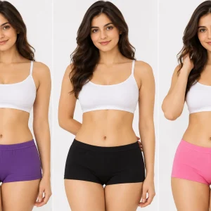 Groversons Paris Beauty Poems T-902 Women’s Shorts Panties – Pack of 3
