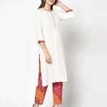 ERISHA Women's Rayon Straight Kurta Pant Set With Dupatta (ER30WbhndejKPD_Regular)