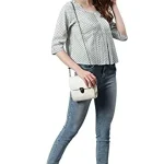 Janasya Women's White Cotton Top