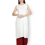 Fabclub Women Pleated Geometric Printed Jacket Kurta With Palazzo (Multi Color)