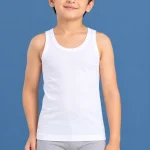 Jockey Boys Super Combed Cotton Round Neck Sleeveless Vest – White 3320