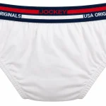 Jockey USA Originals Boys Brief – 100% Super Combed Cotton, White, UB 01