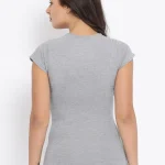 Macrowoman Women's Wonder Thermal Round Neck Short Sleeve Top - MW3562