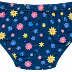 Lux Amore Hipster #102 Women's Blue Floral Printed Panty – Size 110 cm