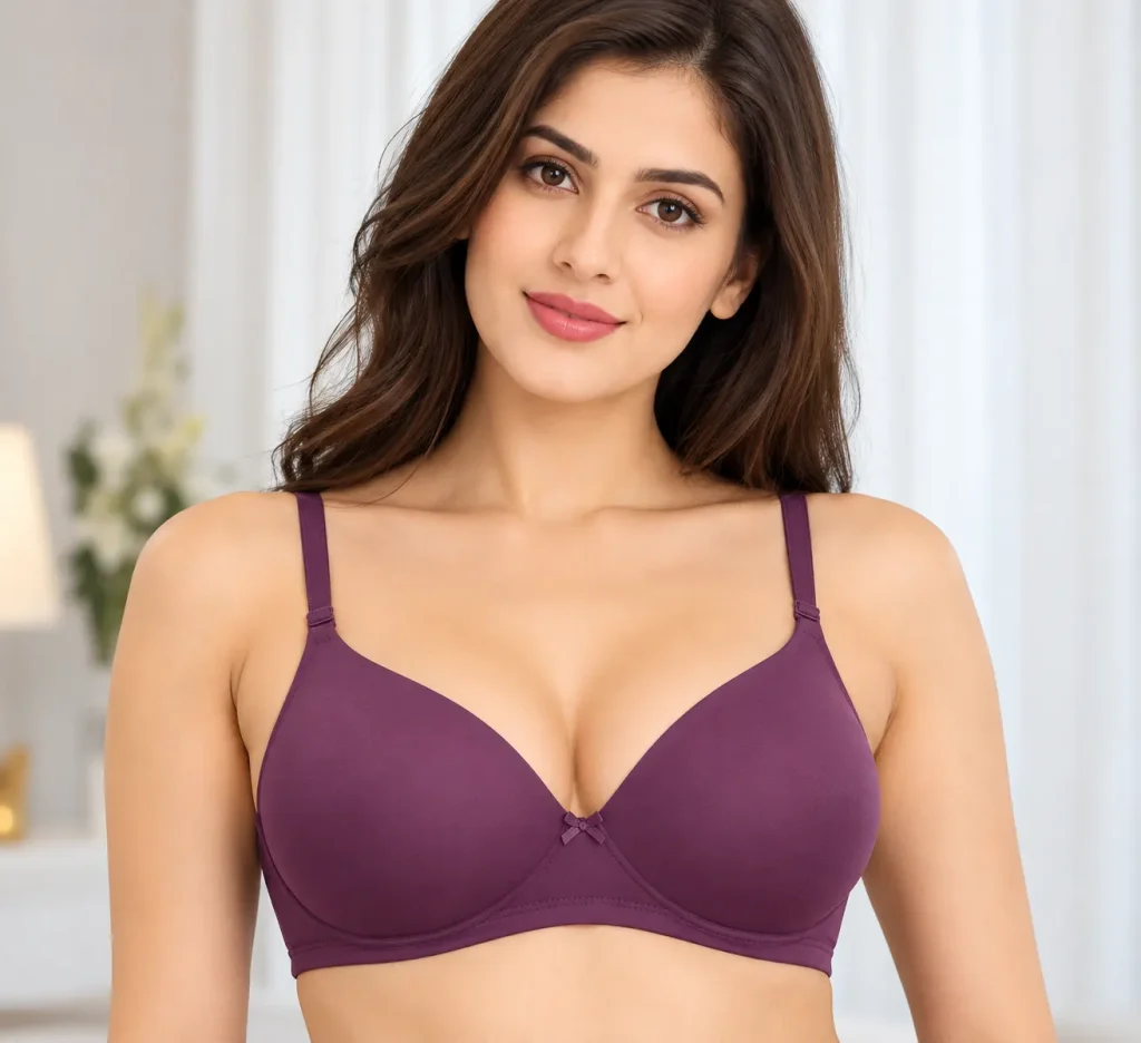 Bodycare Women's Padded Seamless T-Shirt Bra 6552