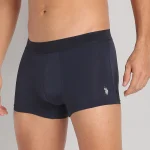 U.S. Polo Assn. AT001 Active Nylon Stretch Moisture-Wicking Trunks for Men - Navy