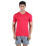 Benetton Men’s V-Neck T-Shirt 555DI