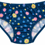 Lux Amore Hipster #102 Women's Blue Floral Printed Panty – Size 110 cm