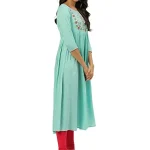 RANGMAYEE Women's Cotton Anarkali Kurta (69044-Sky Blue_Medium)