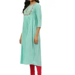 RANGMAYEE Women's Cotton Anarkali Kurta (69044-Sky Blue_Medium)
