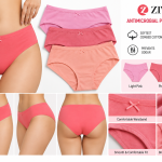 Zivame Antimicrobial Cotton Hipster Panties – Pack of 3