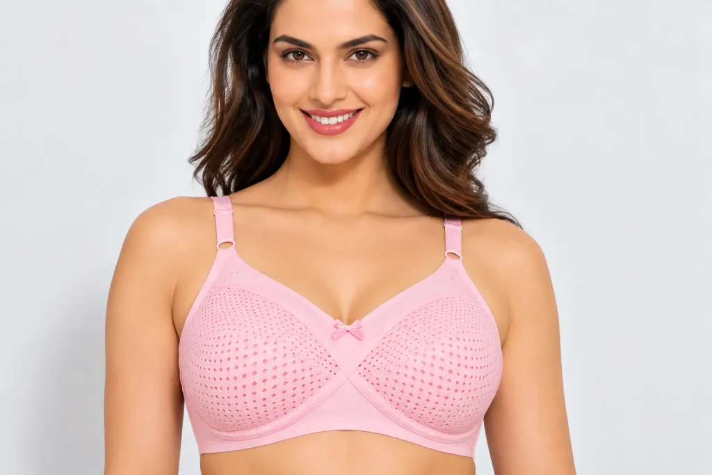 Enamor A016 Full X-Frame Pointelle Bra