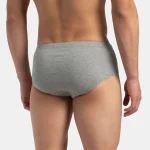 Jockey Men's Super Combed Cotton Solid Brief – Grey, Style 8035