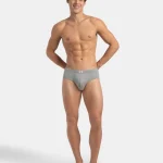 Jockey Men's Super Combed Cotton Solid Brief – Grey, Style 8035