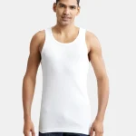Jockey Elance Men’s Cotton Rib Vest 8823 – WHITE