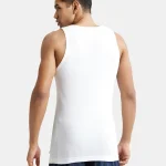 Jockey Elance Men’s Cotton Rib Vest 8823 – WHITE