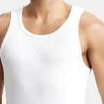 Jockey Elance Men’s Cotton Rib Vest 8823 – WHITE