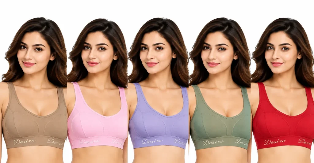 Desire Premium Sports Bra 444 – Pack of 5